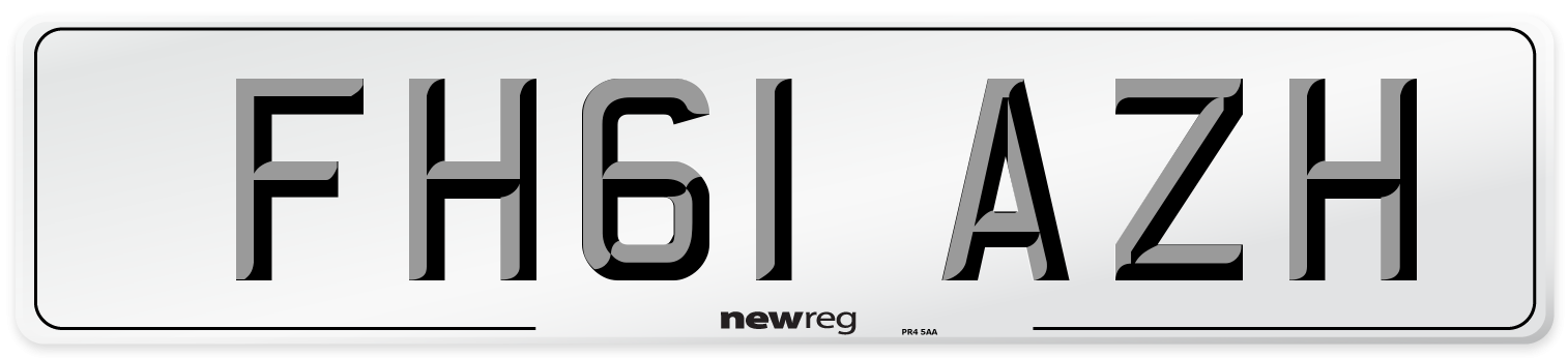 FH61 AZH Number Plate from New Reg